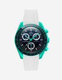 MoonSwatch Mission On Earth Watch - Polar Lights (Rubber Strap) - OM Luxury